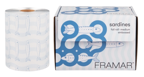 Framar - Embossed Roll Blue Sardines